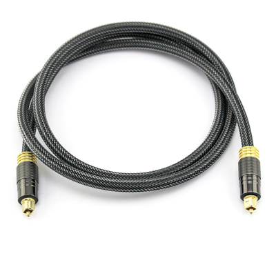 Factory Outlet Premium Digital Optik Audio Toslink 24K Berlapis Emas Tali Rajutan 1.2M
