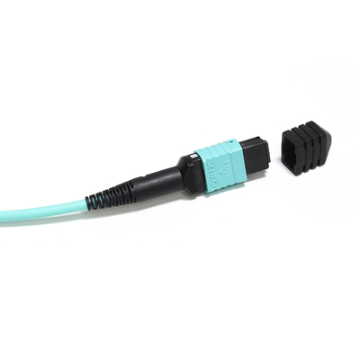 MTP/MPO Blue Hybrid Trunk Cable Konektor FC/MPO 8/1 12C Untuk pengujian peralatan