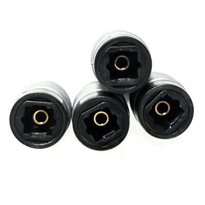 Kabel Audio Optik Toslink Female Jack Extention Cable Coupler Konektor Adaptor, Hitam