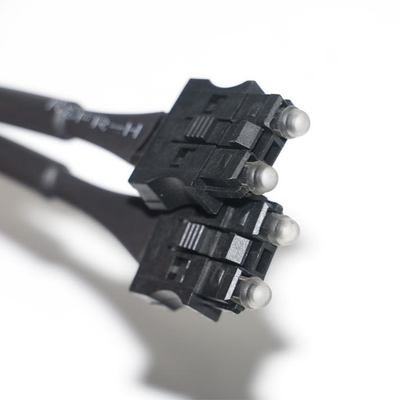 180dB / Km Servo Kabel Serat Optik Kabel OD4.0 Hitam Untuk Uji Peralatan, Konektor Mesin Sistem Servo