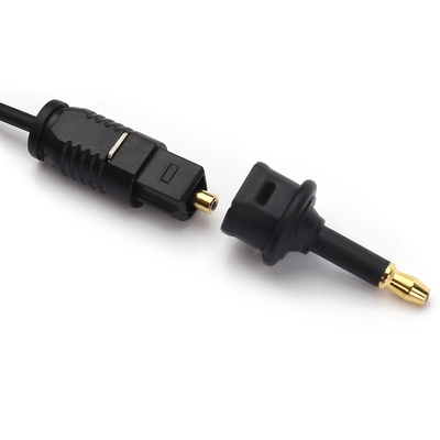 Factory Outlet Toslink Fiber Optic Audio Adapter 3.5mini Port ekstensi Persegi Untuk Konversi Serat Optik