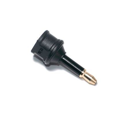 Factory Outlet Toslink Fiber Optic Audio Adapter 3.5mini Port ekstensi Persegi Untuk Konversi Serat Optik