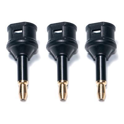 Factory Outlet Toslink Fiber Optic Audio Adapter 3.5mini Port ekstensi Persegi Untuk Konversi Serat Optik