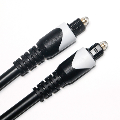 Putih & Kabel Digital Toslink OD4.0 Kabel Serat Optik Berlapis LSZH PVC Shelter Round Plug Untuk Rumah Plaer CD Soundbar