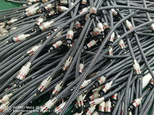 Yellow Nylon Braided OD4.0 Toslink Optical Digital Audio Cable HiFi Sound Coaxial Audio Cable Untuk Soundbar