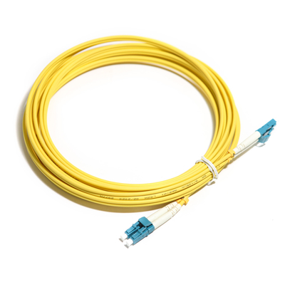 Kabel Serat Optik Kuning Duplex Multimode OM5 2M 3M 5m 10G LC-LC Untuk WLAN LAN