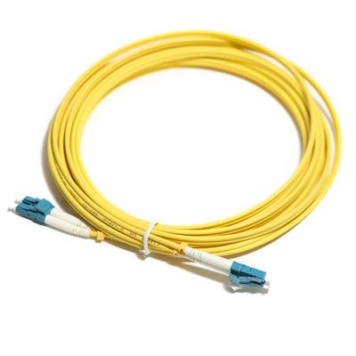 Kabel Serat Optik Kuning Duplex Multimode OM5 2M 3M 5m 10G LC-LC Untuk WLAN LAN