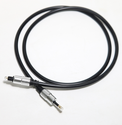 Optik Kabel Toslink OD5.0 Tali T-3.5 Aluminium Berlapis Perak Shell untuk Home Theater Amplifier Soundbar 1.5M 3M 5M