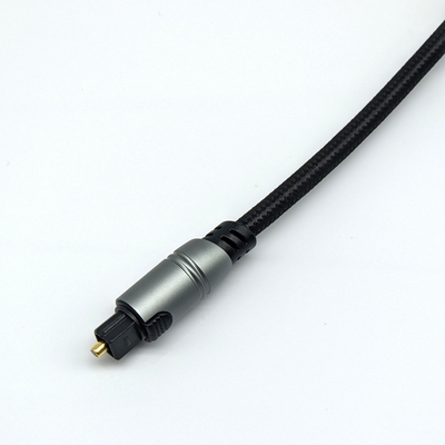 Toslink Optical Audio Cable For Home Player CD Soundbar 4.0mm OD 1-30m Panjang Konektor Emas Lapisan Kuning Hitam