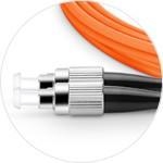 Kabel Serat Optik Plastik Rugi Rendah untuk Koneksi di Jaringan Telekomunikasi dan Ethernet dengan Konektor Simplex FC ST LC SC