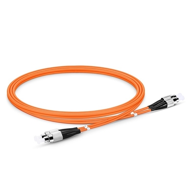 Kabel Serat Optik Plastik Rugi Rendah untuk Koneksi di Jaringan Telekomunikasi dan Ethernet dengan Konektor Simplex FC ST LC SC