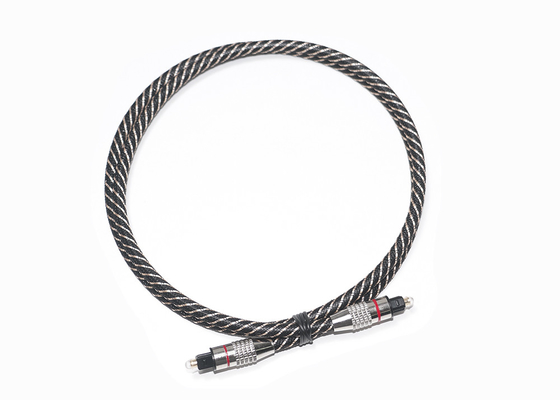 Konektor Logam FTTB High End Toslink Cable Braided Jacket 20KM-60KM