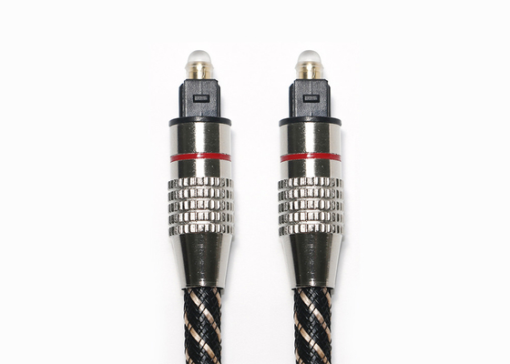Konektor Logam FTTB High End Toslink Cable Braided Jacket 20KM-60KM