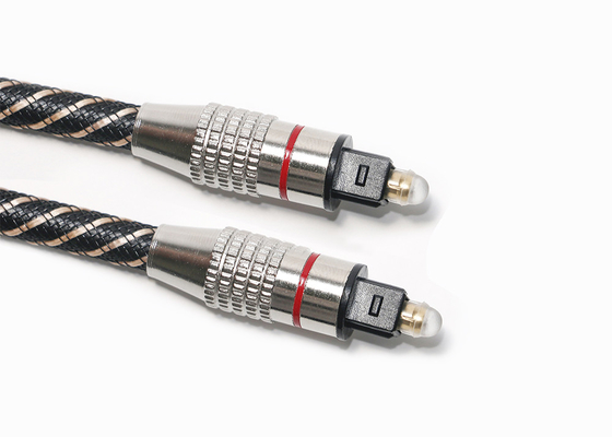 Konektor Logam FTTB High End Toslink Cable Braided Jacket 20KM-60KM