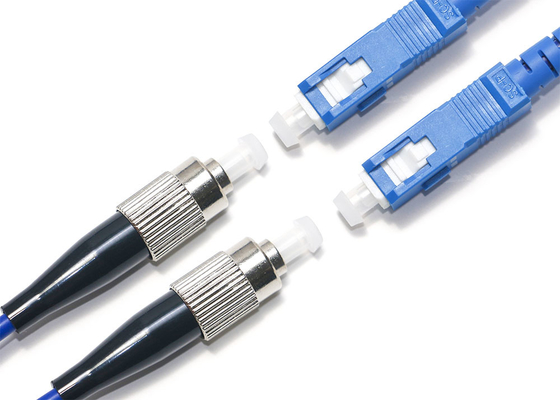 SC-FC Single Mode 2mm Fiber Optic Patch Cord Untuk FTTB FTTX