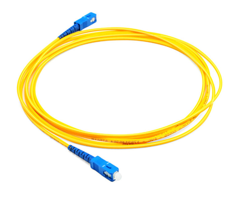 Kabel Patch Serat Optik Inti Ganda Kuning OM3 10 Gbps 4CH