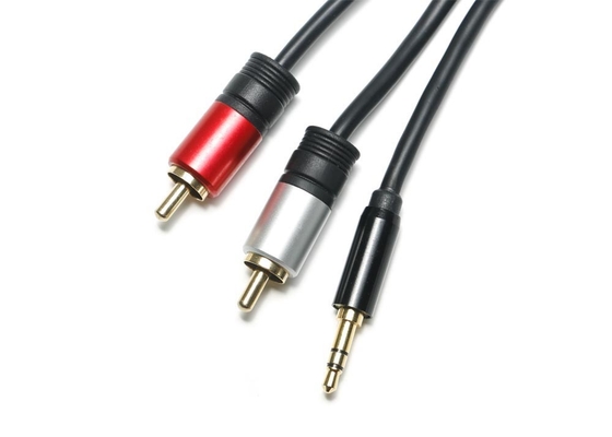 Cangkang Logam Jack 3.5 Mm Ke Kabel Optik, Kabel Optik Headphone 2 In 1