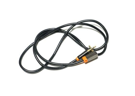 Kabel Audio Digital Optik Hitam 0,92 Meter, Kabel Speaker Mobil PVC Logam 3.5mm