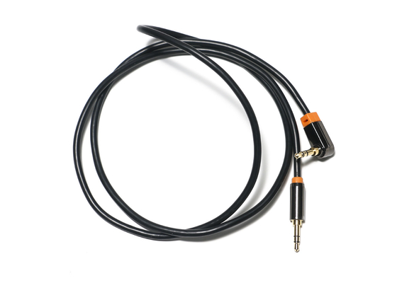 Kabel Audio Digital Optik Hitam 0,92 Meter, Kabel Speaker Mobil PVC Logam 3.5mm