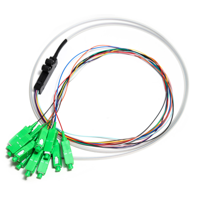 SC APC 12core Fanout Fiber Optic Pigtail SM Simplex 1.5M Serat Optik Pigtail/Planar Lightwave Circuit splitter