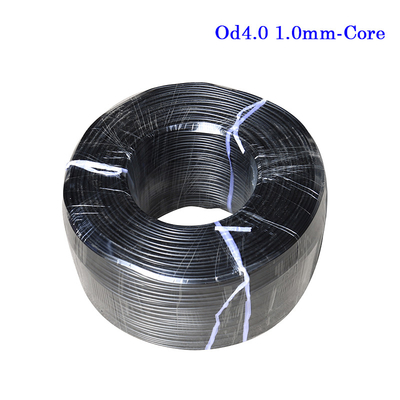 FTTH Fiber Drop Cable Lame Retardant Polyolefin Insulated ASU OD4.0 1.0SDI Definisi Tinggi Untuk Transmassi Sinyal