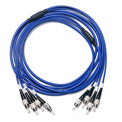 Kabel Patch Serat Optik FC 4/4 Model Mutiple 38Inch Untuk Ketahanan WLAN 1M/2M/3M/5M/10M