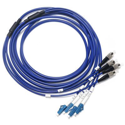 Fiber Optic Patch Cord Mode Muti-Core OM4/OM5 4/4 SC LC Untuk Survailiance WLAN LAN