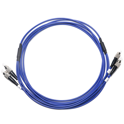 Kabel Patch Optik Dual-Core Dual-Mode FC 2/2 OM3 untuk Jaringan Sambungan Survailiance LAN WALN