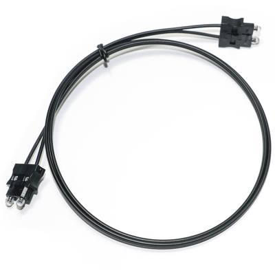 Kabel Serat Optik Plastik 180dB / Km OD2.2 Kabel Tipis Untuk Uji Peralatan, Sistem Servo Konektor Mesin