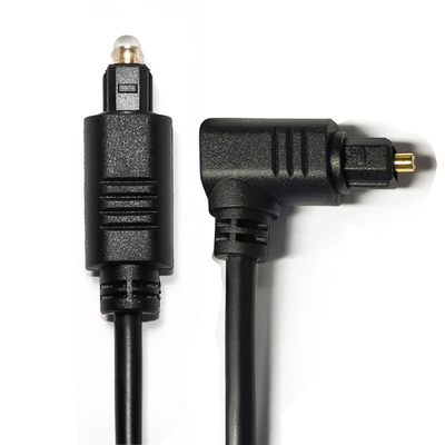 facotry outlet Toslink Digital Audio Cable Black OD4.0 Square Interface 90° 0,5M untuk soundbar pemutar mini