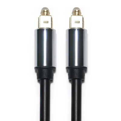 Kabel Audio Optik Digital Toslink OD5.0 Berlapis Alumium Alloy Shell Kabel Antarmuka Persegi untuk subwoofer 1.2M