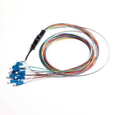 Kabel Jalur Serat Optik Multimedia 1310nm Biru FC UPC 12 Pita Inti Pigtail