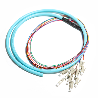 Kabel Patch Serat Optik LSZH Biru FC UPC 12 Core Fan Out Cable Grey Port
