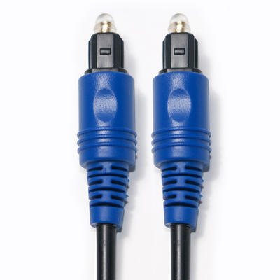 Harga Pabrik Brand New Toslink Digital Optical Fiber Cable PVC Rope Plated Blue Shell HiFi Sound Untuk Home Theater