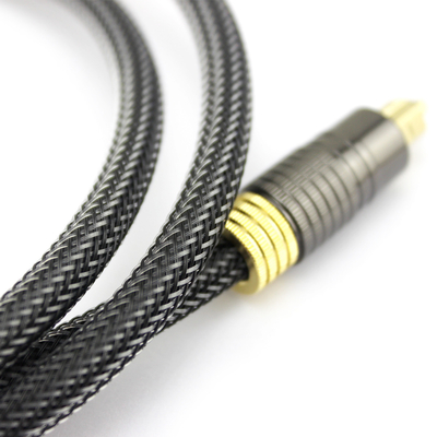 Factory Outlet Premium Digital Optik Audio Toslink 24K Berlapis Emas Tali Rajutan 1.2M