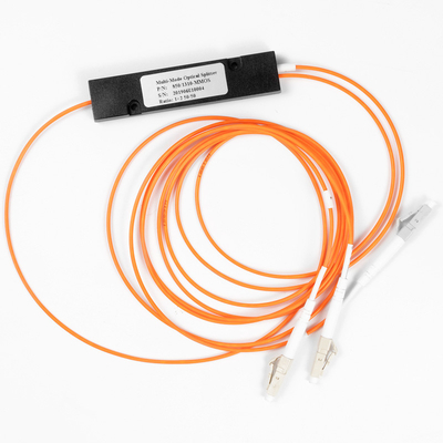 Rasio Kopling Pemisah Serat Optik LC/UPC 1x2 FBT Coupler 1*2 FBT Multimode 850/1310nm 50/125 MM 50/50