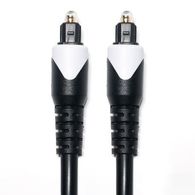 Putih & Kabel Digital Toslink OD4.0 Kabel Serat Optik Berlapis LSZH PVC Shelter Round Plug Untuk Rumah Plaer CD Soundbar