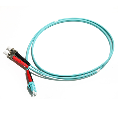 10G LC-ST Duplex Multimode Kabel Serat Optik OD3.0 OM3 0.8M 1.5M 2M Untuk WLAN LAN