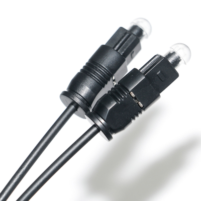 Outlet Digital Optical Audio Cable Toslink Digital Optical SPDIF Ultra Thin PVC Rope Gold Ject Plated Dust Cap