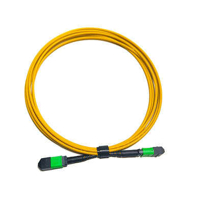 Kabel MPO 12 Serat Wanita Multimode MM OM3/OM4 MPO Patch Cord LSZH 50/125