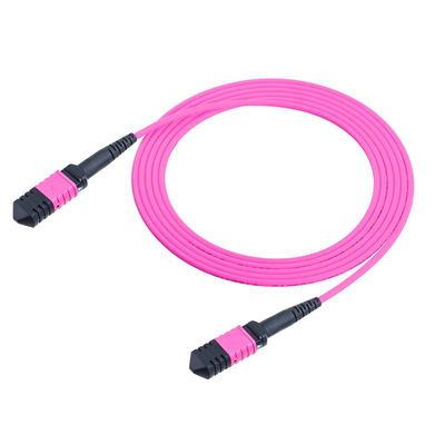MPO/MTP Optical Patch Cord 12 Core Multimode 3.0mm Untuk FTTX / FTTH