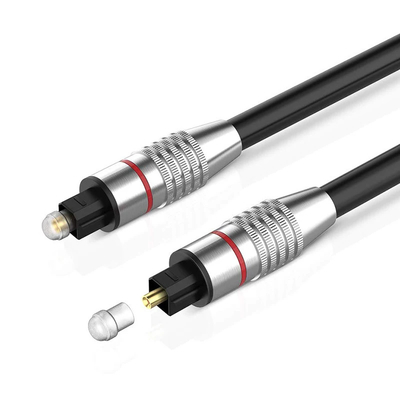 Kepala berlapis emas Toslink Kabel Kabel Digital Serat Optik 1M 1.5M 2M 3M 5M 10M 15M