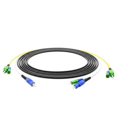 Kabel serat optik plastik simpleks dengan konektor FC ST LC SC untuk koneksi cepat dan koneksi di jaringan telekomunikasi dan Ethernet