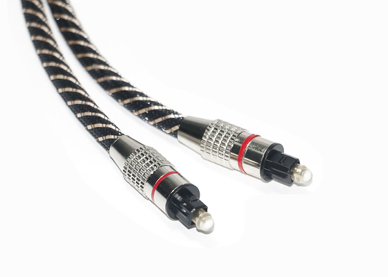 Konektor Logam FTTB High End Toslink Cable Braided Jacket 20KM-60KM