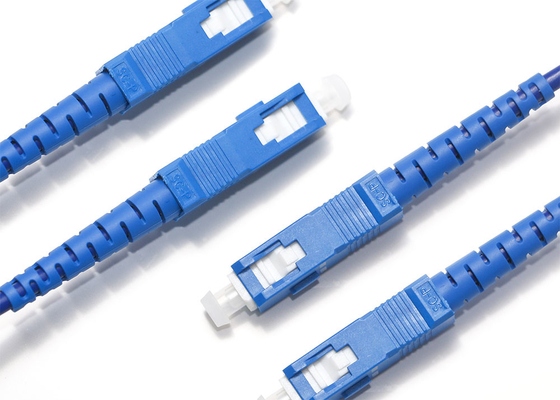 SC-FC Single Mode 2mm Fiber Optic Patch Cord Untuk FTTB FTTX