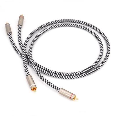 HI FI RCA Jack Kabel 3.5mm Ke 2RCA Kabel Audio Untuk TV PC Amplifier DVD Speaker