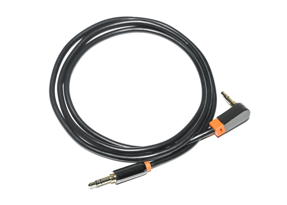 Kabel Audio Digital Optik Hitam 0,92 Meter, Kabel Speaker Mobil PVC Logam 3.5mm
